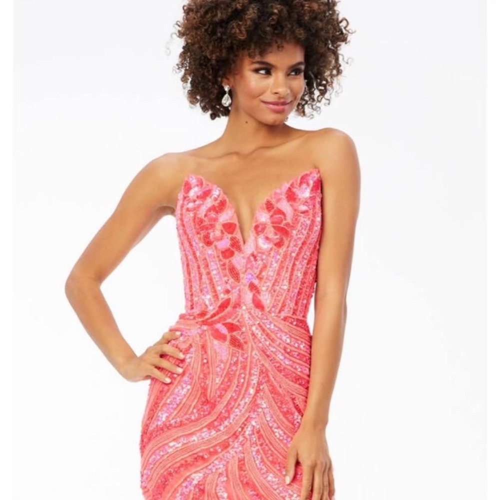 Ashley Lauren sequin prom dress